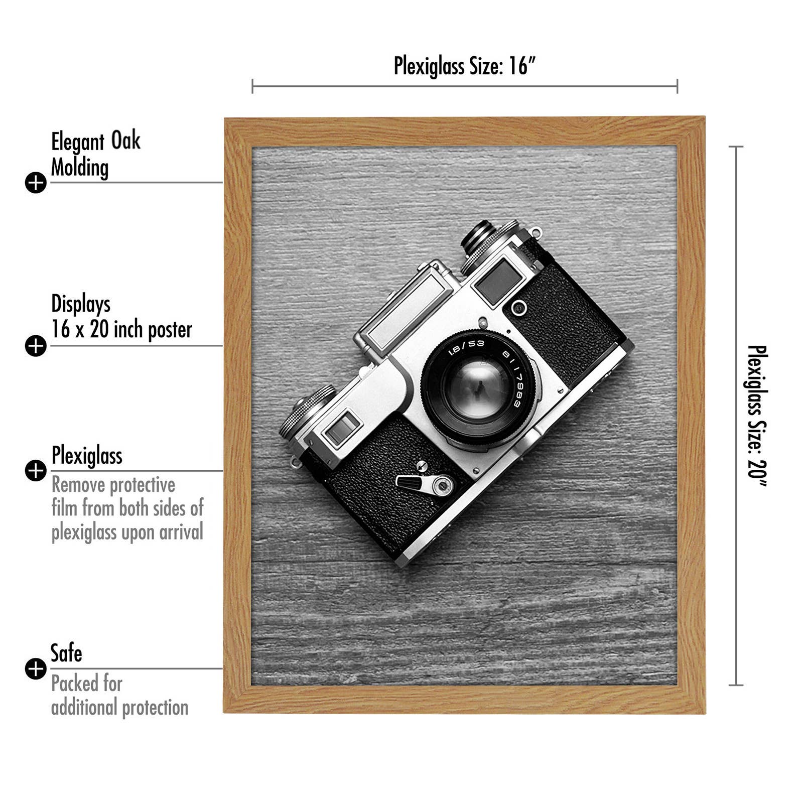 Americanflat - Wholesale Picture Frame - Americanflat Poster Frame with Wide Molding114