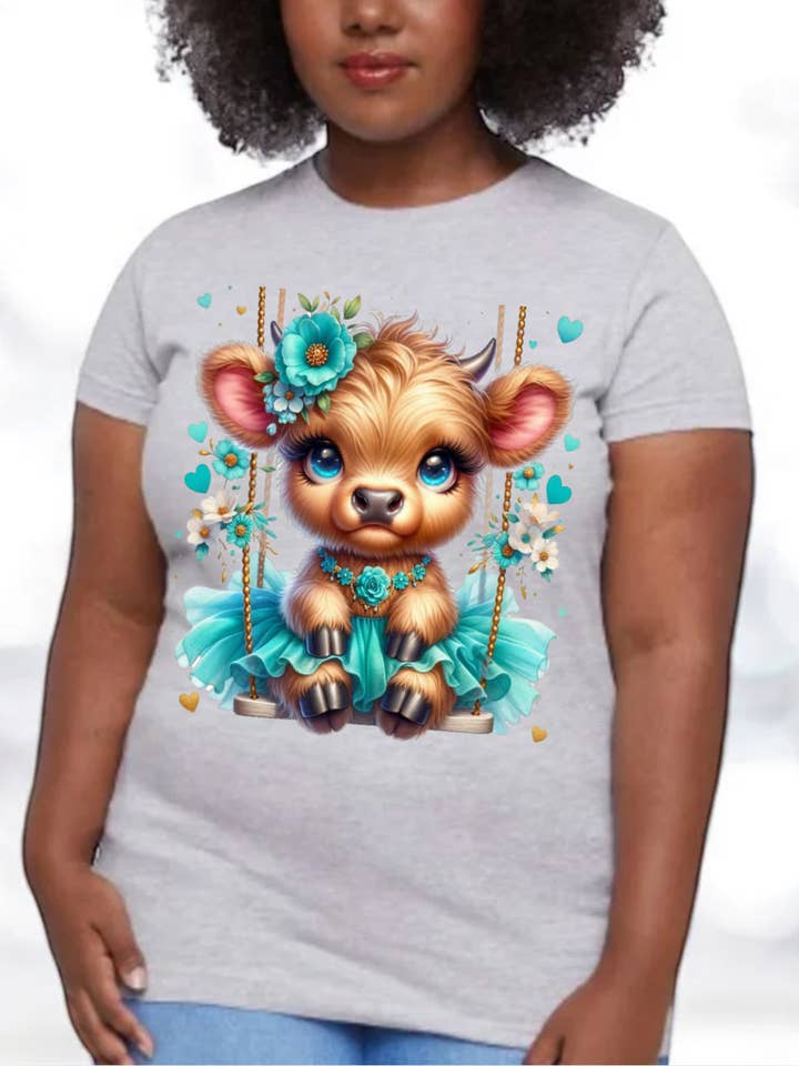 Modedruck-Design T-Shirt für Frauen und große Mädchen für den Großhandel von HABANA BELLA