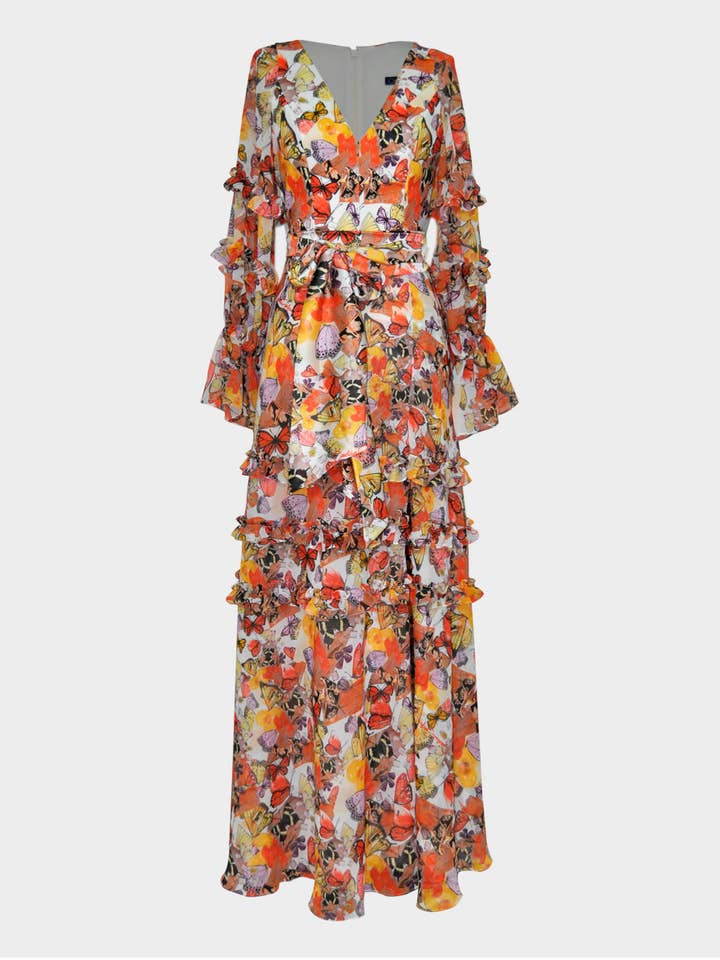 BUTTERFLY DRESS - Muticolored Wings voor wholesale door Carolina Estefan