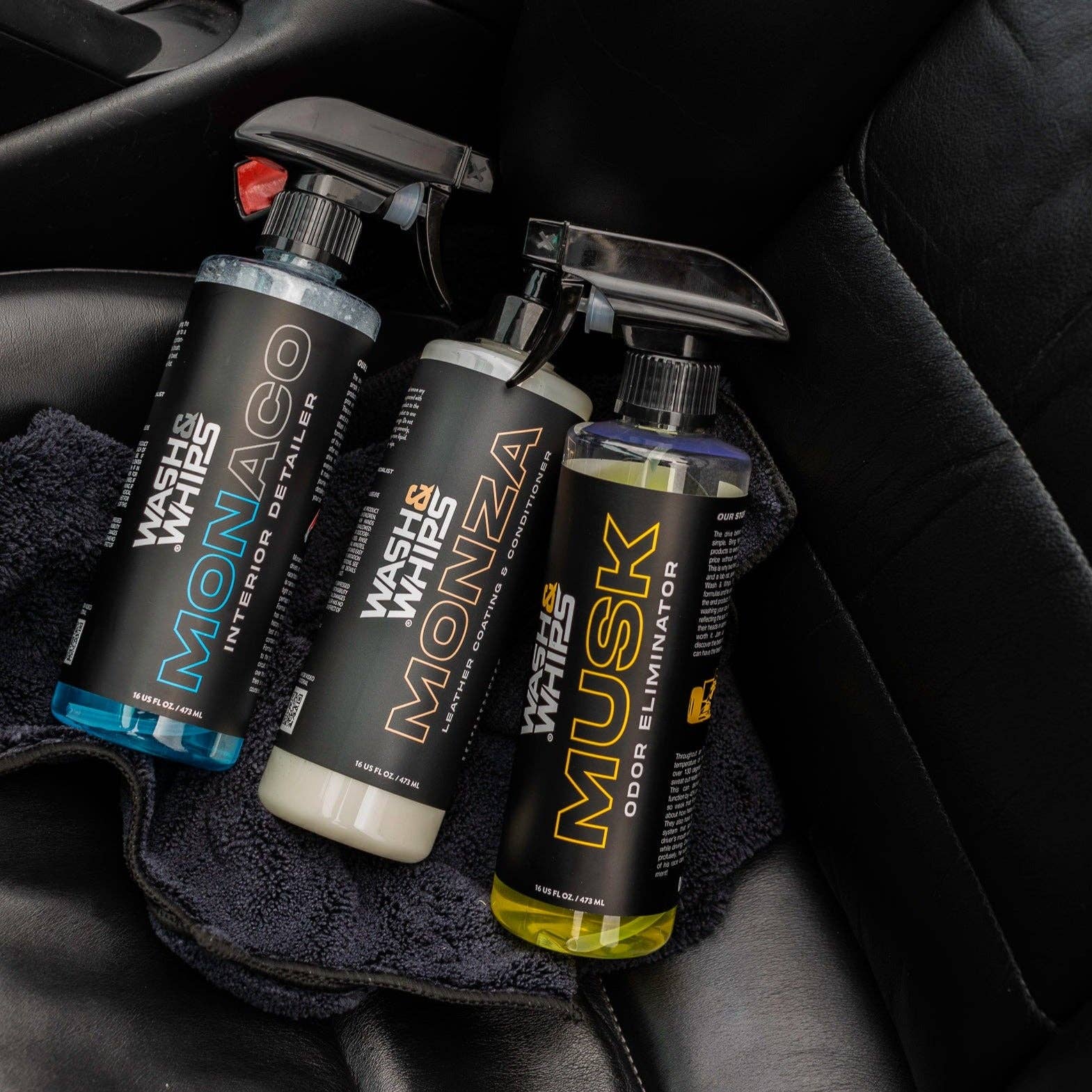 Wash & Whips - Wholesale Automotive Cleaning Products - WASH&WHIPS CLEAN - Interior Car Wash Kit (Step 2)4