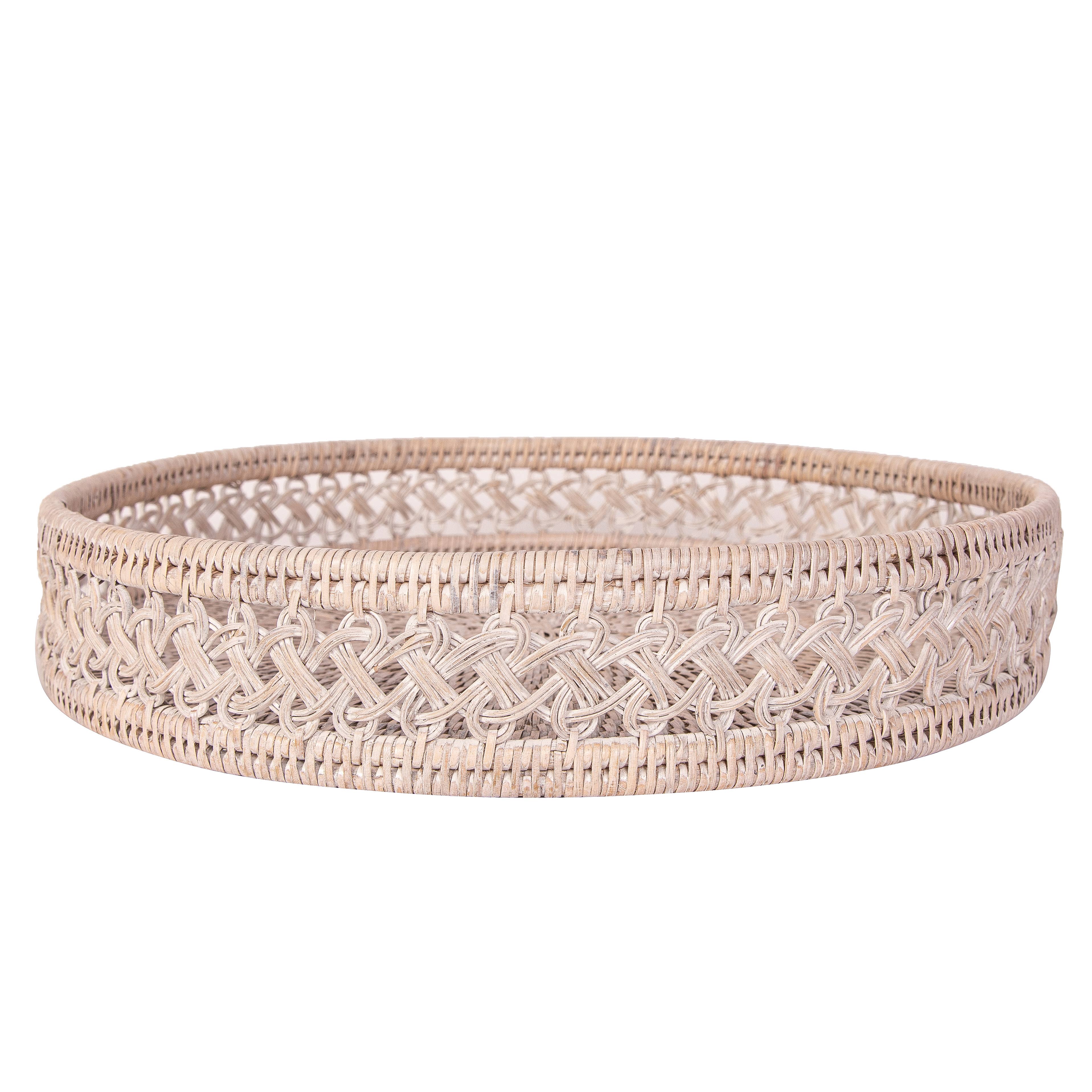 Artifacts Trading Company - Wholesale Decorative Tray - Rattan Round Tray – Seca Design4