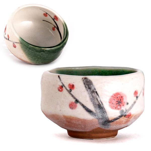 EMC - Wholesale Tea Set - Plum Flower Japanese Ceramic Matcha Tea Bowl