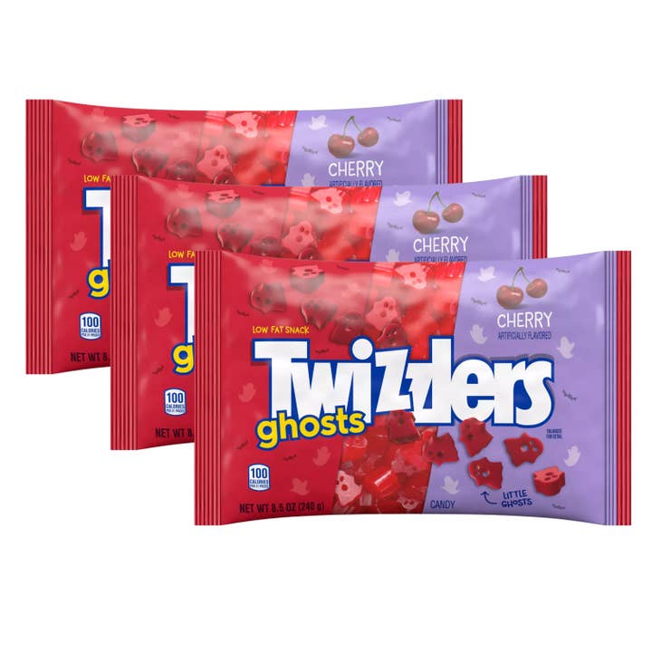 Candy In Bulk - Wholesale Licorice - Twizzlers Cherry Flavored Ghosts Chewy Candy – 8.5 oz Bag1