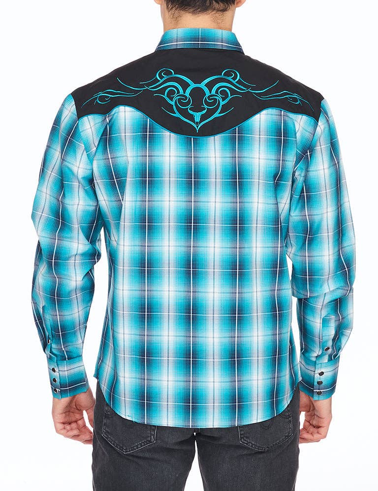 Rodeo Clothing - Wholesale Overhemd met knopen - Heren - RODEO cowboyoutfits voor heren met westernborduurwerk1