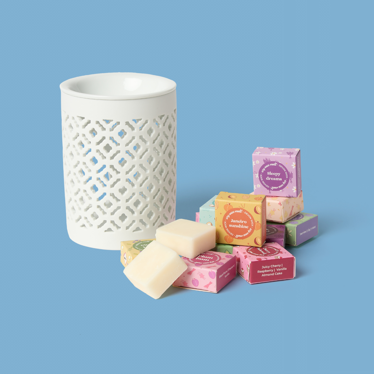 Devon Wick – wholesale Wax melt – The ULTIMATE Wax Melt Snap Bar 50 x Samples Box9