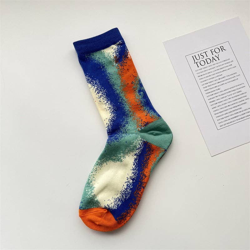alberalkirk - Wholesale Socks – Women's - Gradient Color Combed Cotton Socks Women Korean Style M5A0132