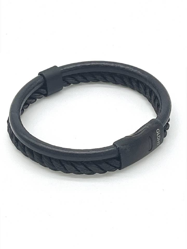 DBN BLACK TWISTED - BLACK LEATHER for wholesale by GLUNT