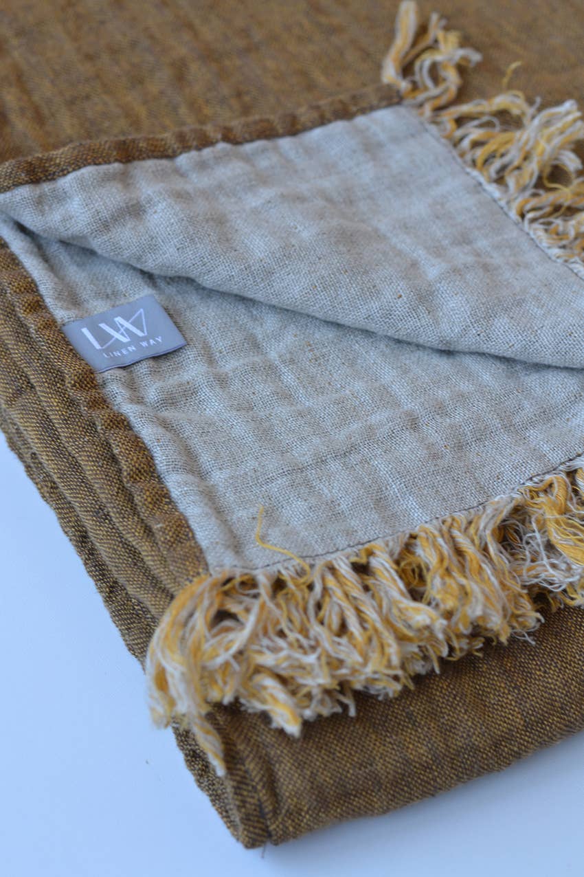 Linen Way Inc. - Wholesale Throw Blanket - Salina Double-sided Linen Throw3