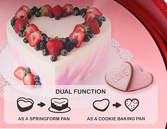 CasaWare - Wholesale Cake Pan - Heart Springform Pan 10"7
