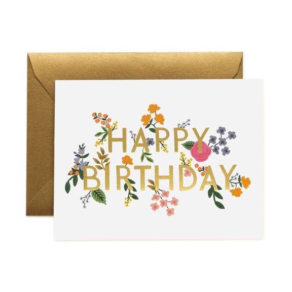 Boxed Set of Wildwood Birthday Cards for wholesale by Rifle Paper Co.