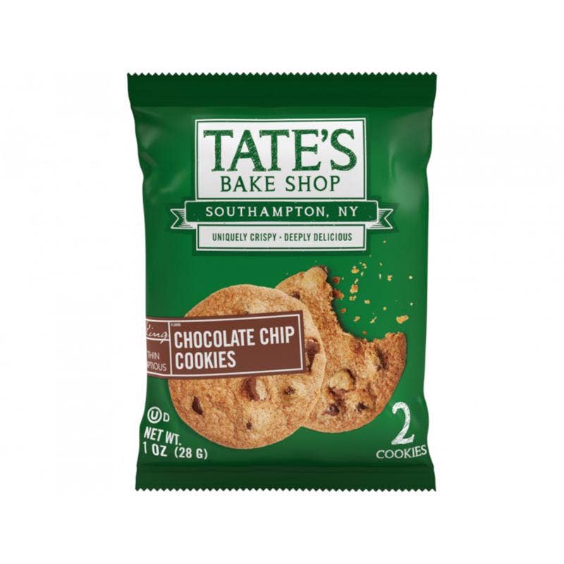 Everyday Supply Co - Wholesale Cookie - TATES - Tates Chocolate Chip Cookies 1 oz Bagged - Case of 80