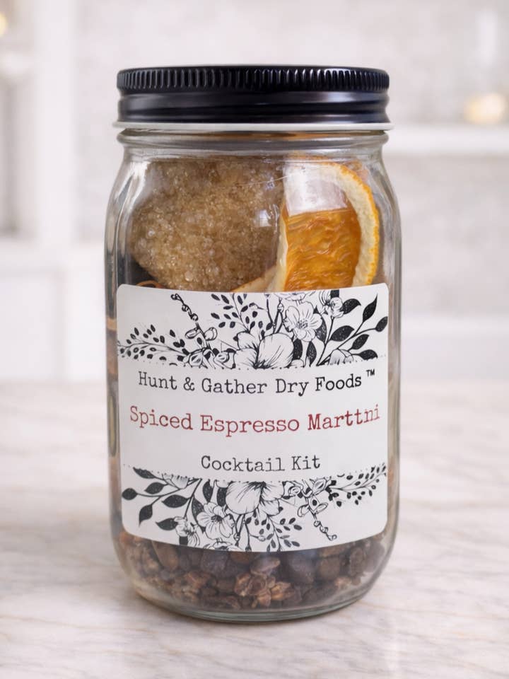 Spiced Espresso Martini Cocktail Infusion Kit for wholesale by Hunt and Gather Dry Foods