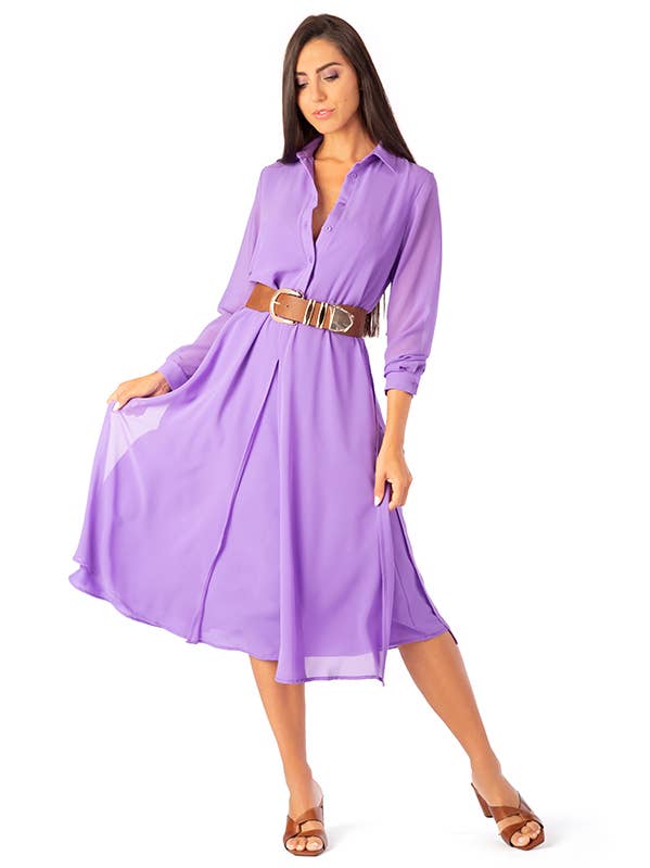 Robe longue superposée en mousseline de georgette pour la vente par ZUMBI Fashion Store