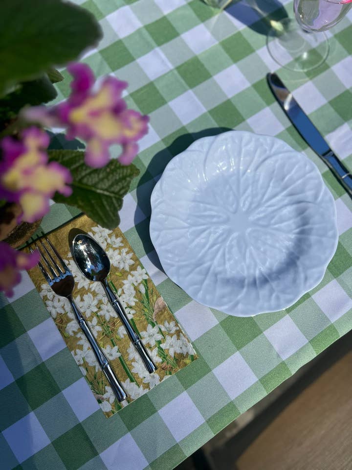 Hvide kålforme tallerkener (sæt med 4) for engroshandel hos PICNiC