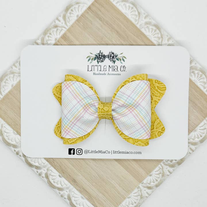 Clipe Lizzy Amarelo e Manta por atacado de Little Mia Co.