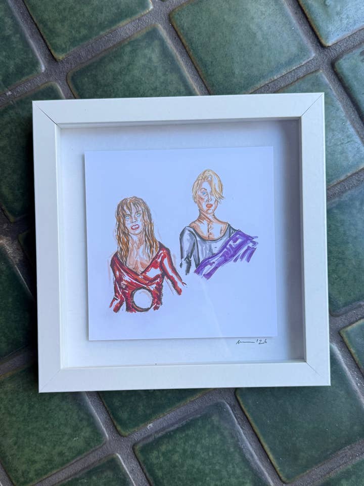 Armi stampa incorniciata ZIA GLADYS (8x8) per la vendita all'ingrosso da parte di Paper 8