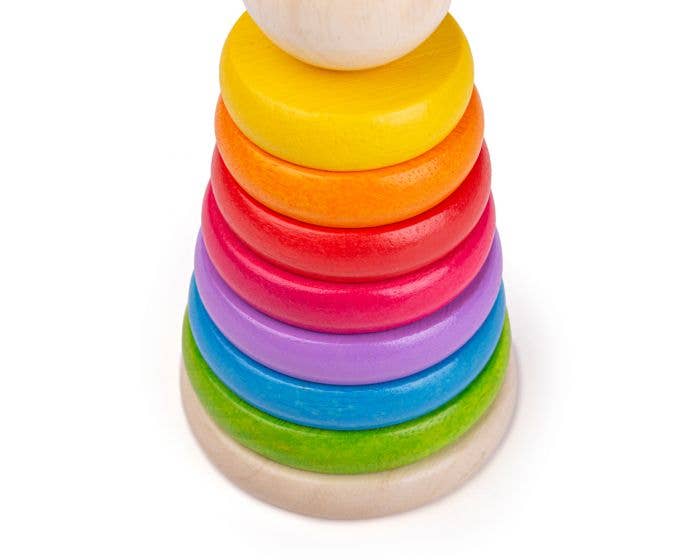 Bigjigs Toys - Wholesale Stacking Rings Game - Baby - First Rainbow Stacker1