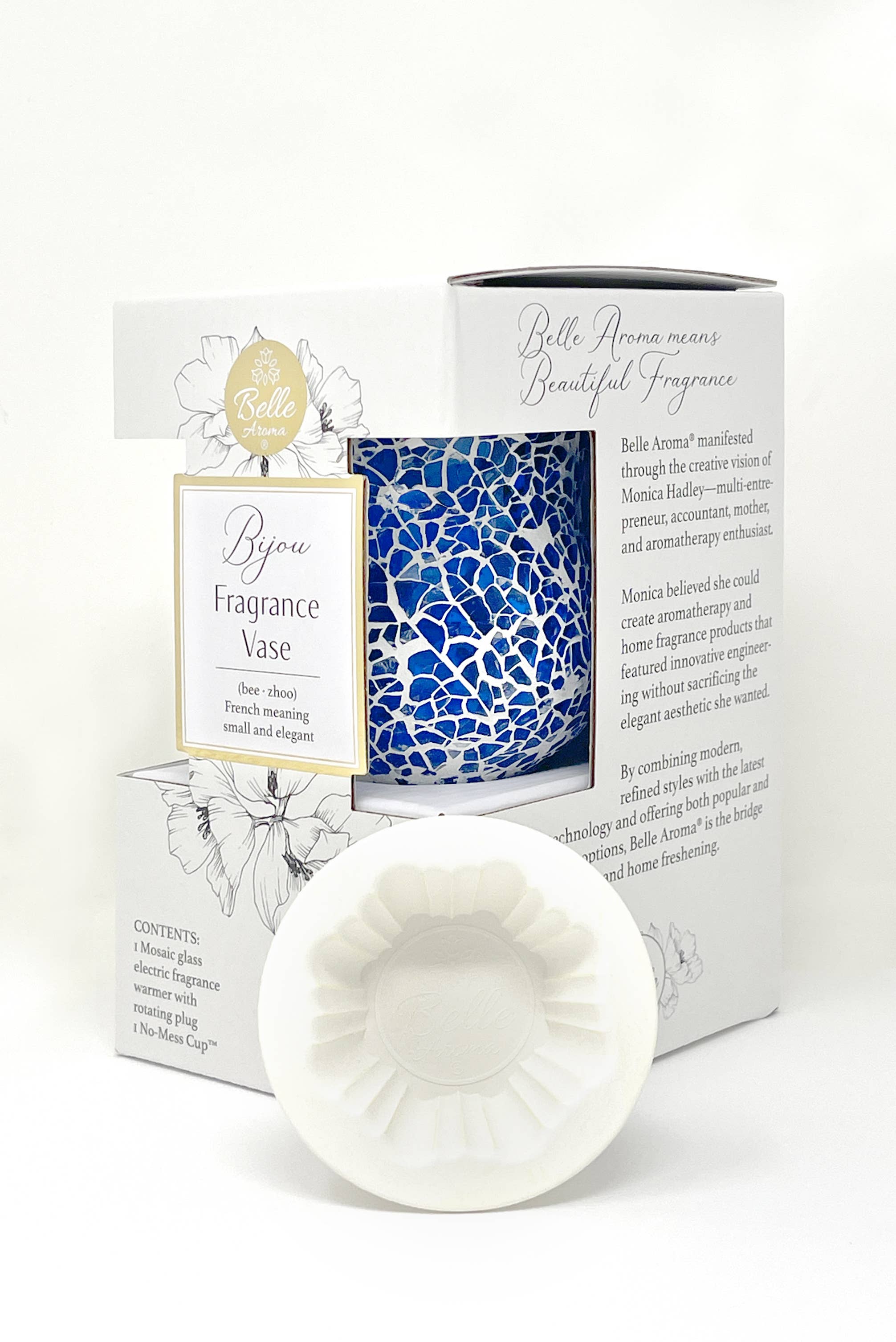 Belle Aroma® - Wholesale Wax Warmer - Bijou Fragrance Vase™ Eco-Friendly Wax Warmer with LED Glow1