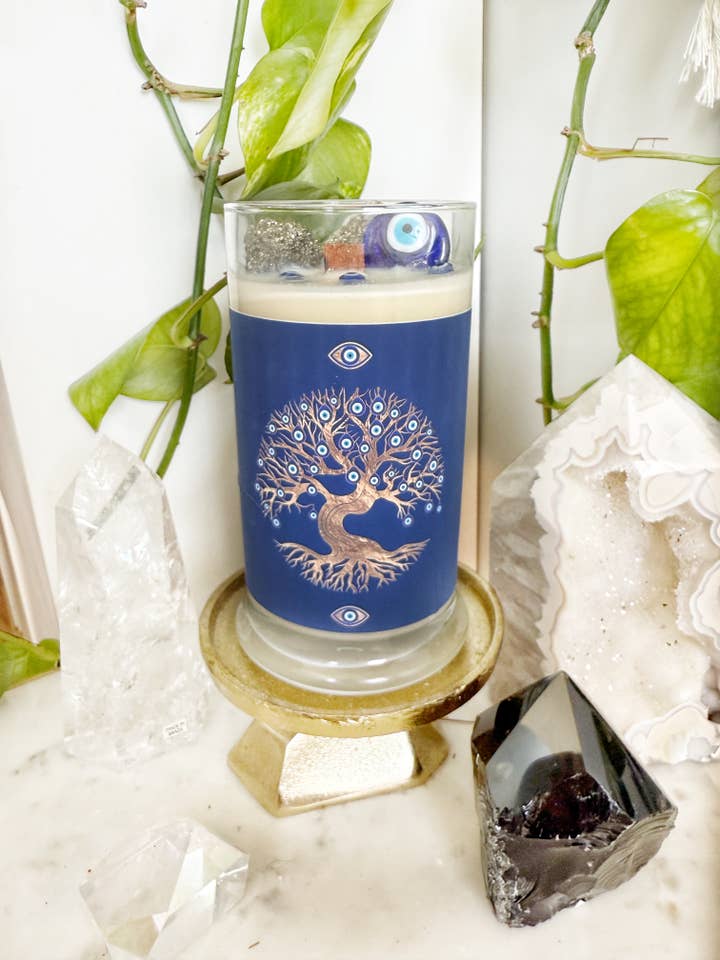 Vela de Afirmación Mal de Ojo 21oz para venta al por mayor de Lunastry