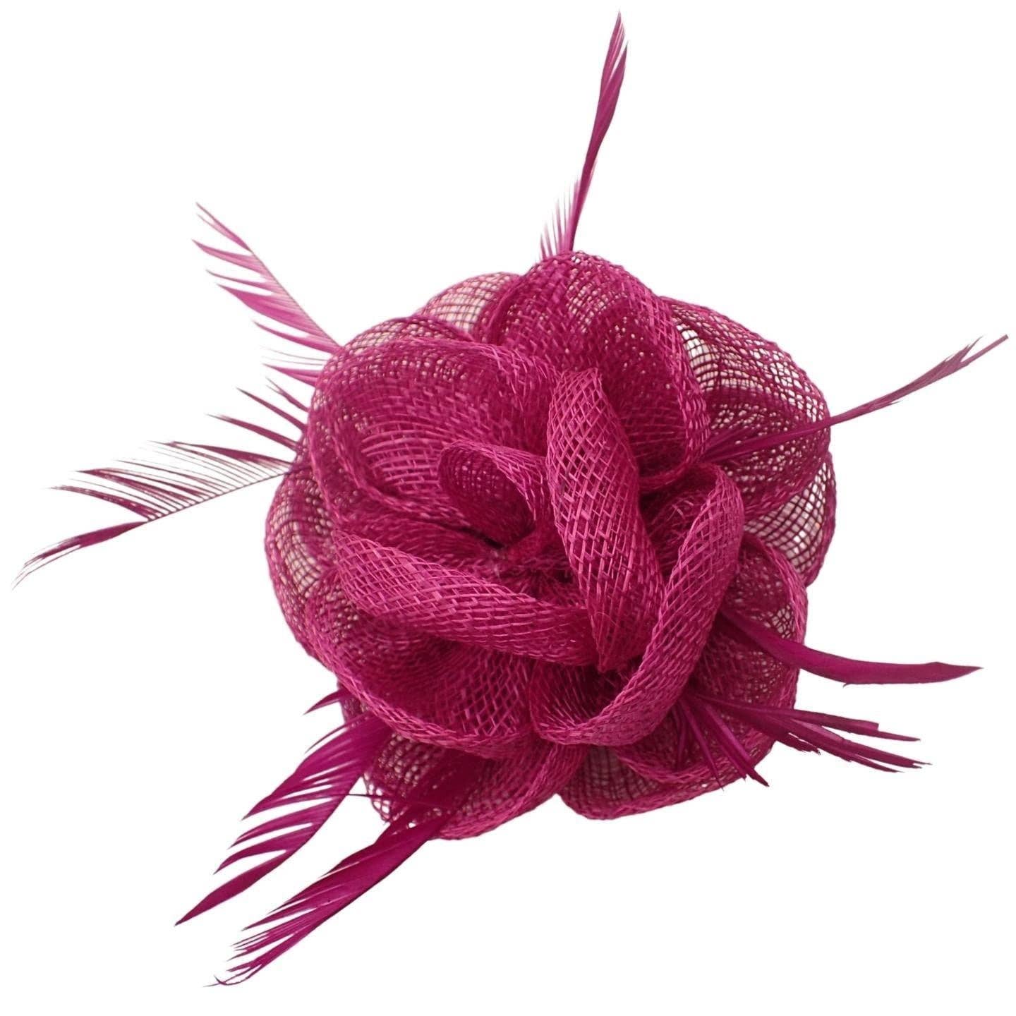 Topkids Accessories - Wholesale Fascinator Hat - Women's - Fascinator Hair Clip Fascinator Flower Hair Clip Fabric Flower Clip Wedding Fascinator Wedding Corsage Flower Fascinator On Clip & Brooch Pin For Women, Ladies, Girls20
