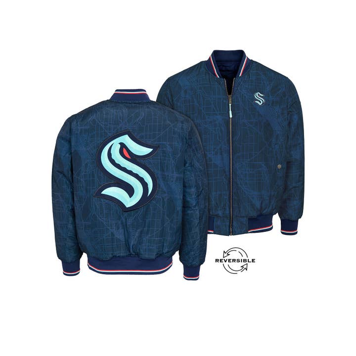 Seattle Kraken Reversible Bomber for wholesale by FE