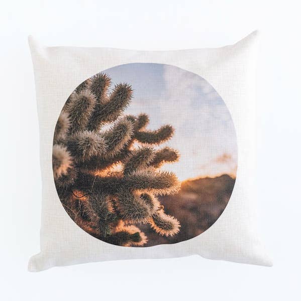 Desert Golden Hour Linen Canvas Pillow, Christmas Gift for wholesale by AURE
