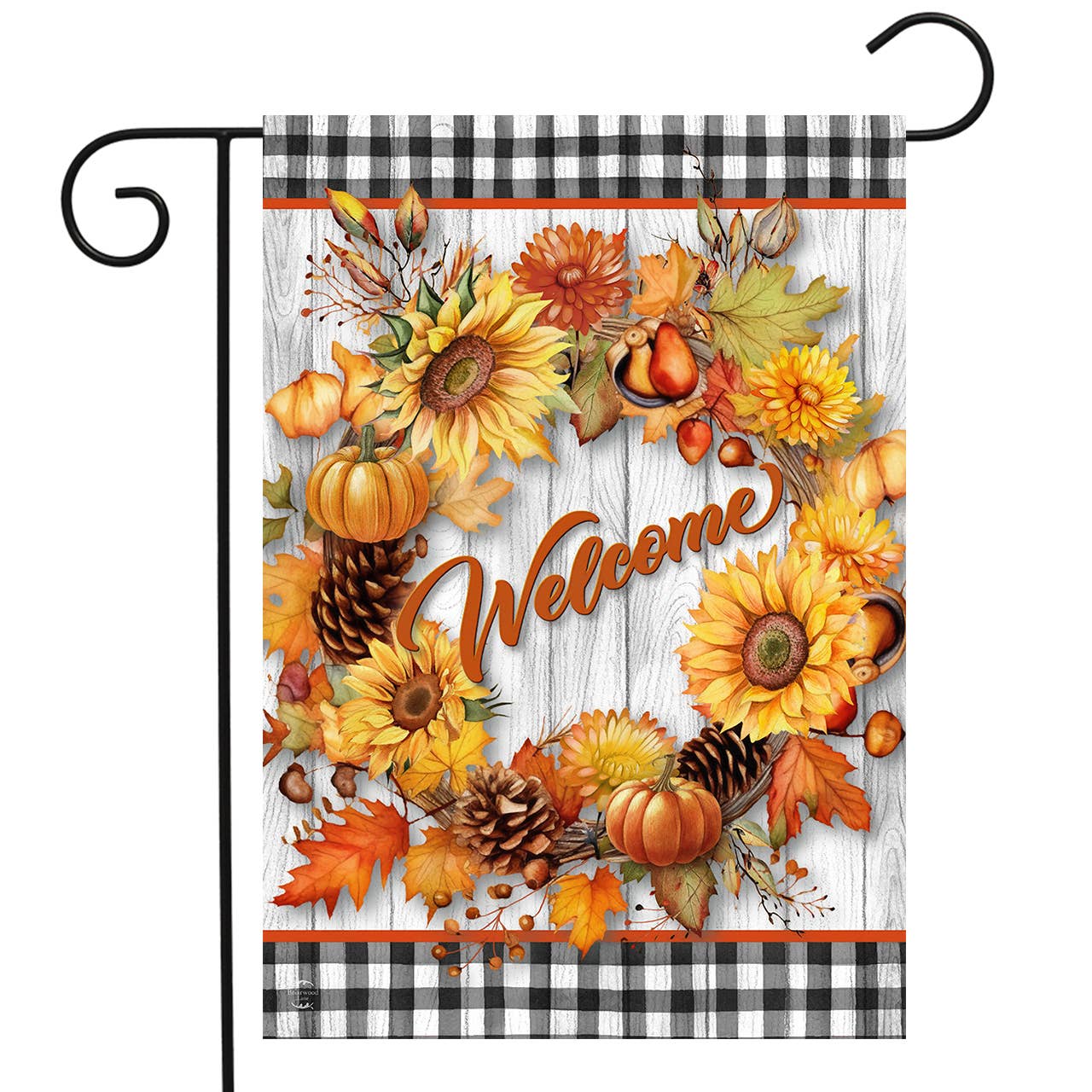 Briarwood Lane - Wholesale Flag - Welcome Fall Wreath Garden Flag0