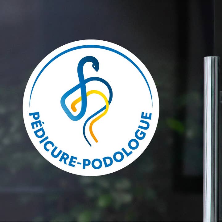 Window sticker Podiatrist ONPP - For your podiatry office for wholesale by My Podologie