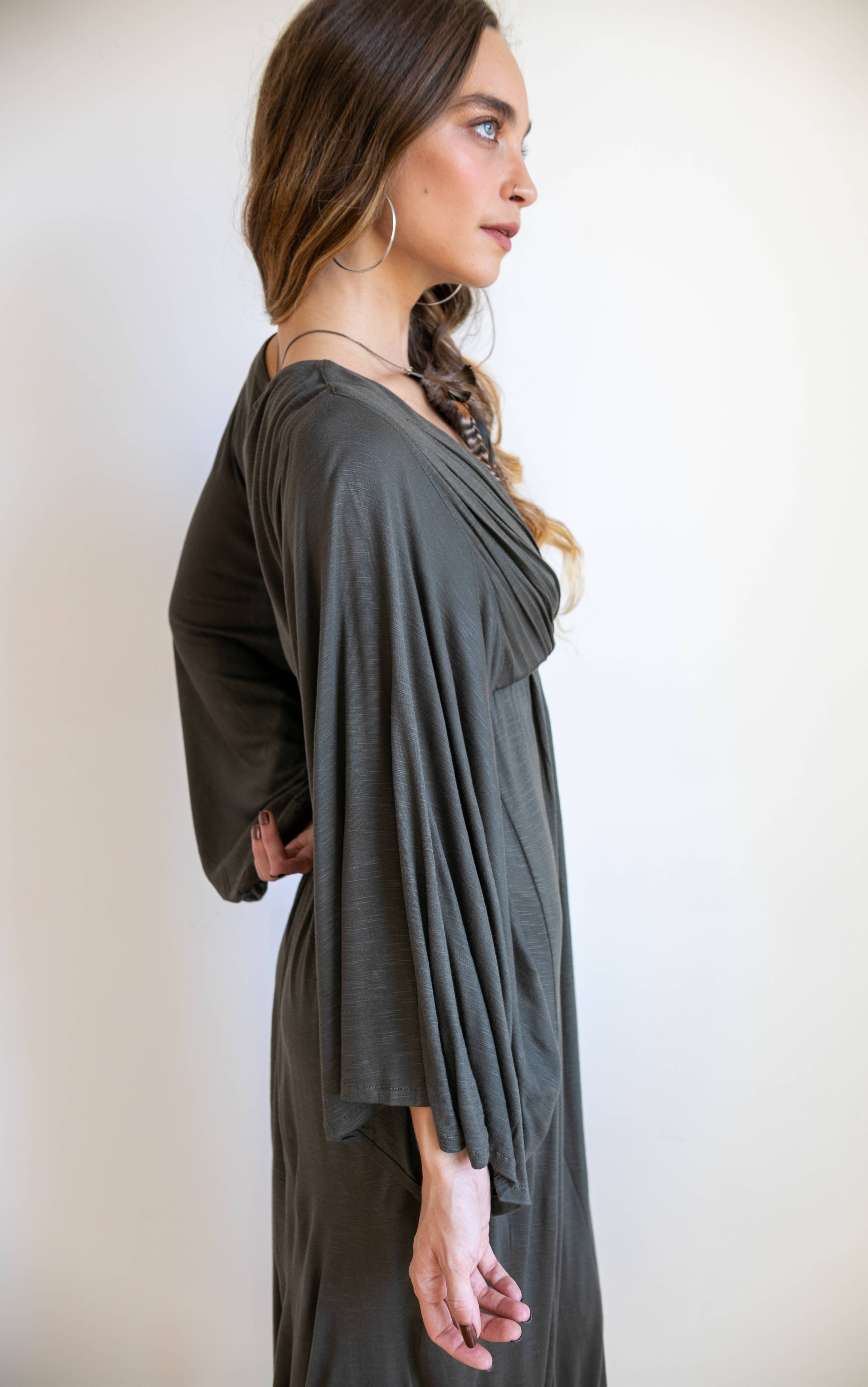 Paramita Designs - Wholesale Dress - Women's - Bell Sleeve Goddess Maxi Dress7