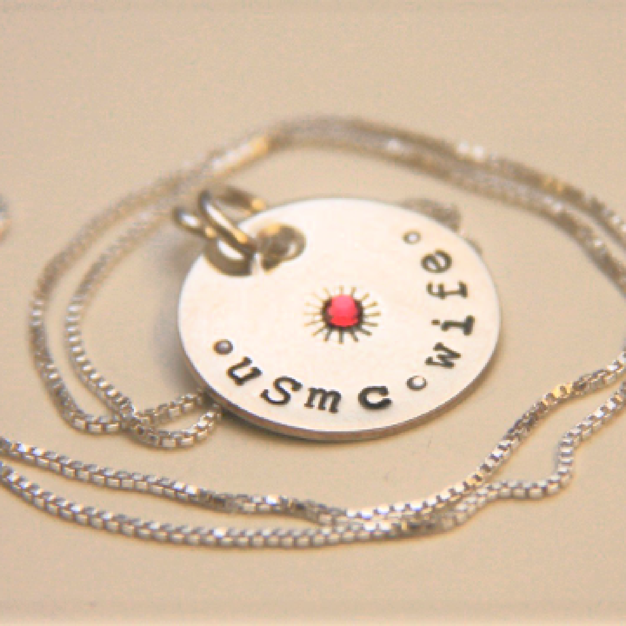 Her Hero, LLC - Wholesale Individual Charm/Pendant - Military Sweetheart Crystal Coin2