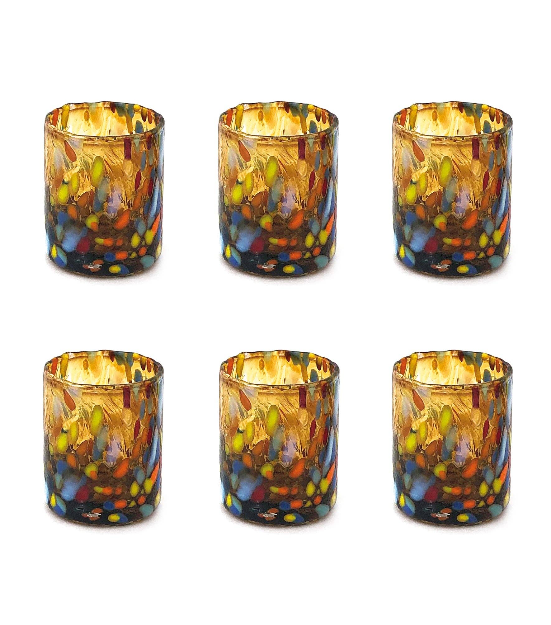Mazzega Art & Design - Wholesale Shot Glass - Hand-Blown and Handcrafted Glass SHOT Glasses for Tequila with Murano Murrine The Colors of Murano Model SHOT 70 ml. Made in Italy11