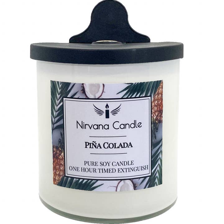 Nirvana Candle – Großhandel Kerze im Glas / gefüllte Kerze – Pina Colada Selbstlöschende Kerze3