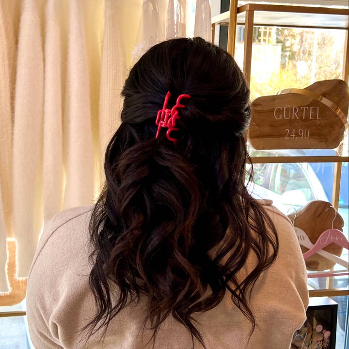 doouup® - Wholesale Hair Clip - Women's - coral pink hair clip, hair clip, hair accessories5