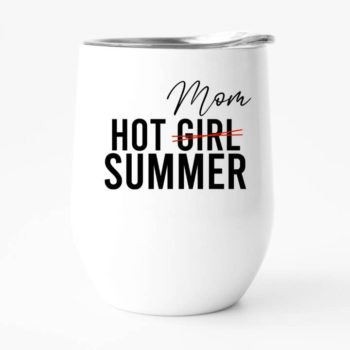 Hot Mom Summer Wine Tumbler, Mother's Day Gift, Gift For Mom for wholesale by Fbombs & Booze