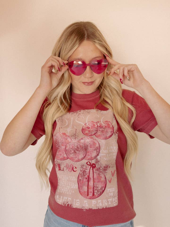 Disco Love Music Poster Graphic Tee for wholesale by Whitney | Chaudoin Creations