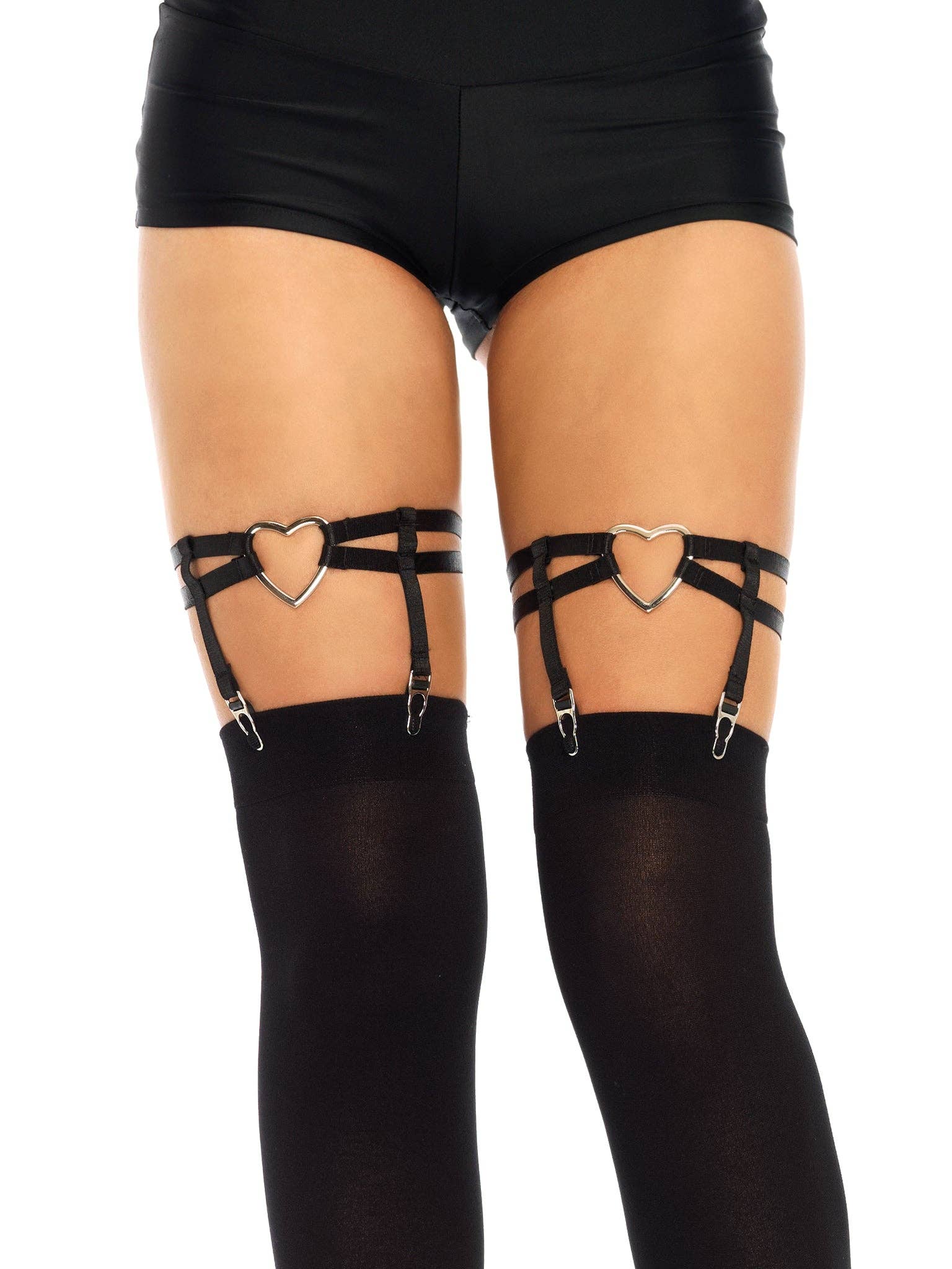 Black Joni Garter Suspender with Heart for wholesale on Faire0