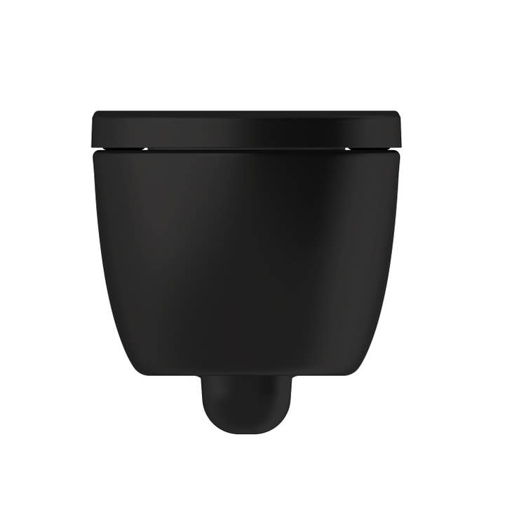Stilform Handels GmbH - Wholesale Retailer Display - Home & Living - Soho hanging wall toilet rimless toilet matt black with toilet seat