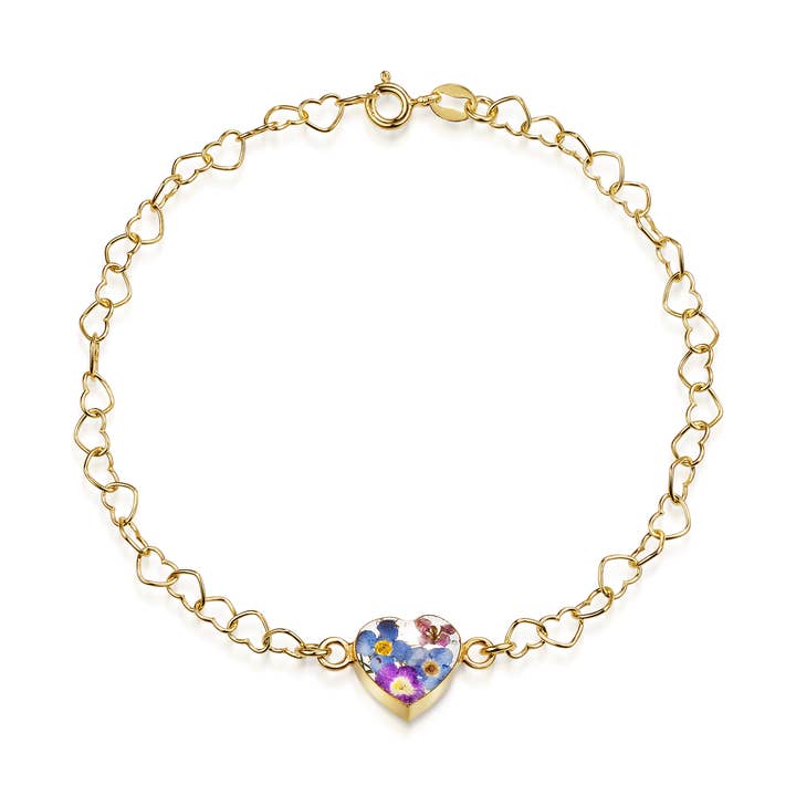 Guldpläterat Armband - Purple Haze - Hjärta för wholesale av Shrieking Violet