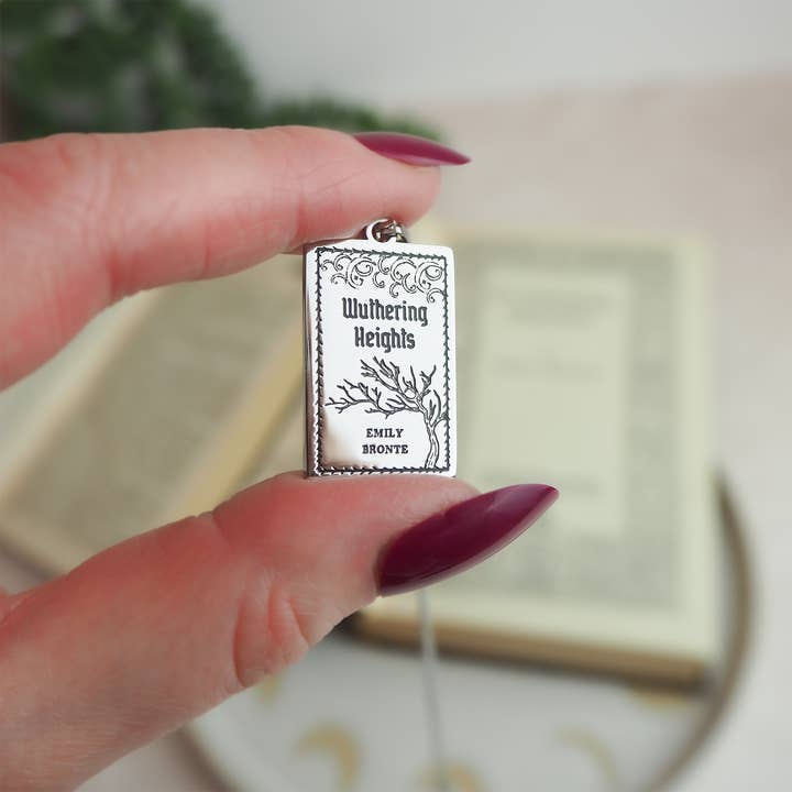 LiteraryEmporium - Wholesale Pendant/Charm Necklace - Wuthering Heights Book Necklace6