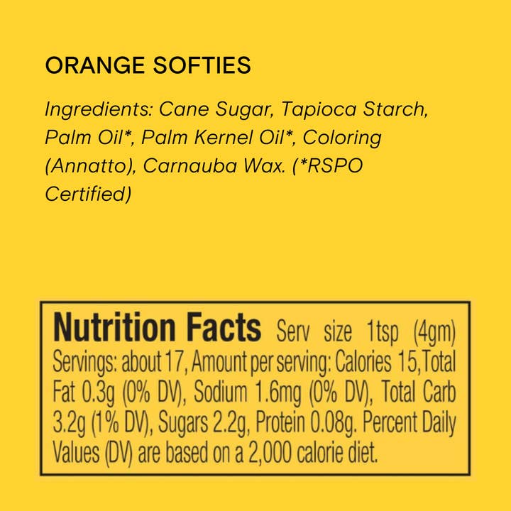 Supernatural - Wholesale Sprinkles - Dye-Free Softies Sprinkles: Orange4