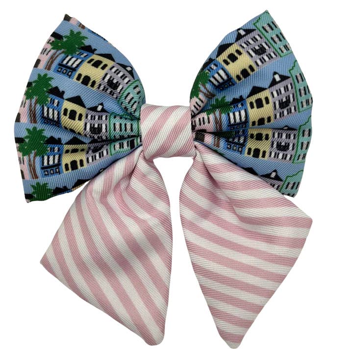 Rainbow Row Vlinderdas - Roze voor wholesale door Covey Collection