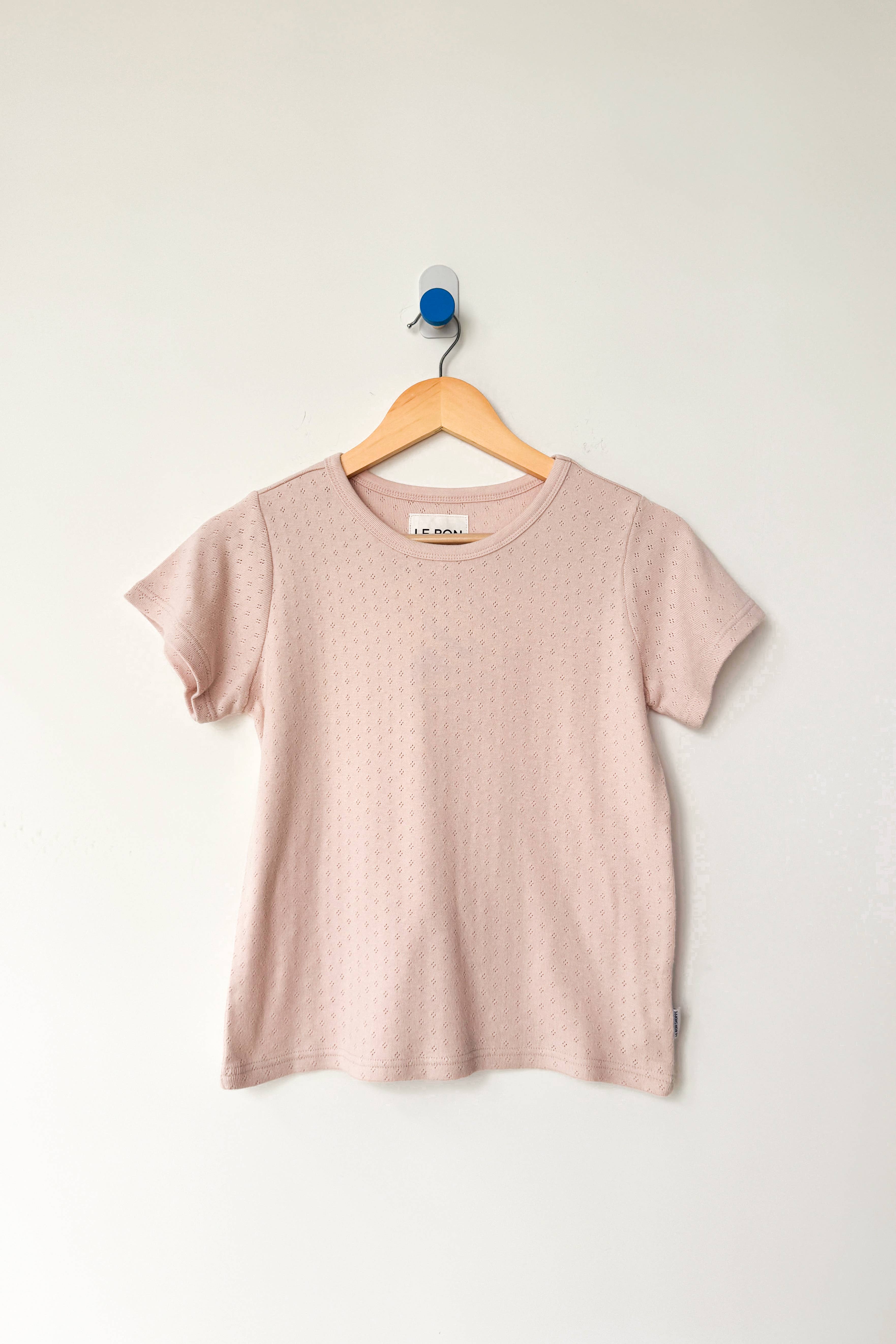 Le Bon Shoppe - Wholesale Knit Top - Women's - Pointelle Babe Tee (2S-2M-1L)42