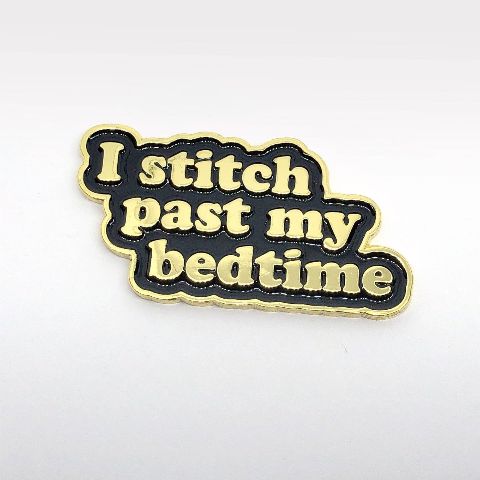 Snarky Crafter Designs - Wholesale Embroidery/Cross Stitch Supplies - I Stitch Past My Bedtime Magnetic Enamel Needle Minder4