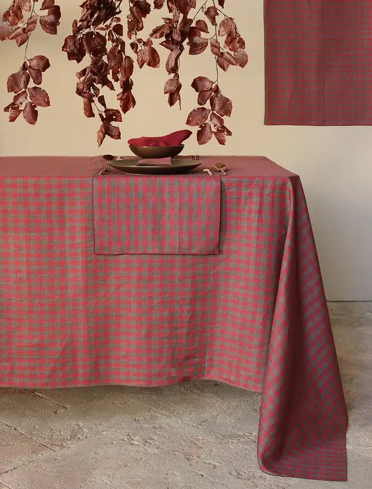 Giardino Segreto – Toalha de mesa por atacado – Toalha de mesa QUADRETTO em linho puro4