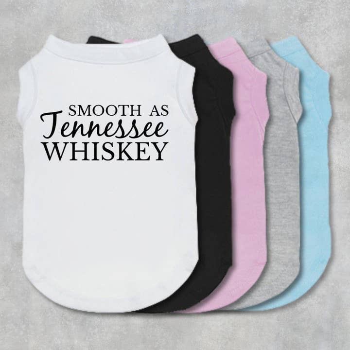 Glat Som Tennessee Whisky Hund Shirt for engroshandel hos The Honest Dog Company