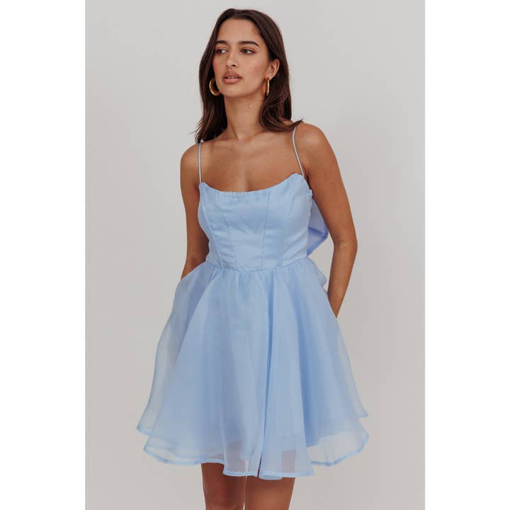 One and Only Collective - Wholesale Dress - Women's - SLEEVELESS ORGANZA MINI DRESS