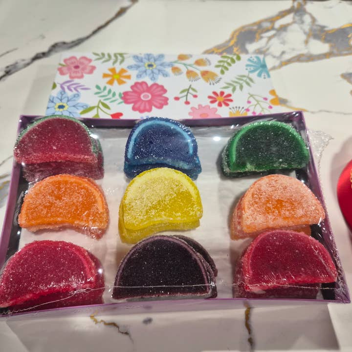 Fruchtscheiben Sortiment (9 Geschmacksrichtungen mit je 3 Stück) für den Großhandel von Bear Creek Candy Kitchen