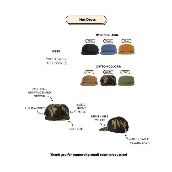 RAD RIVER CO. - Wholesale Flat-brimmed cap – Unisex - Five-Panel Blanks3