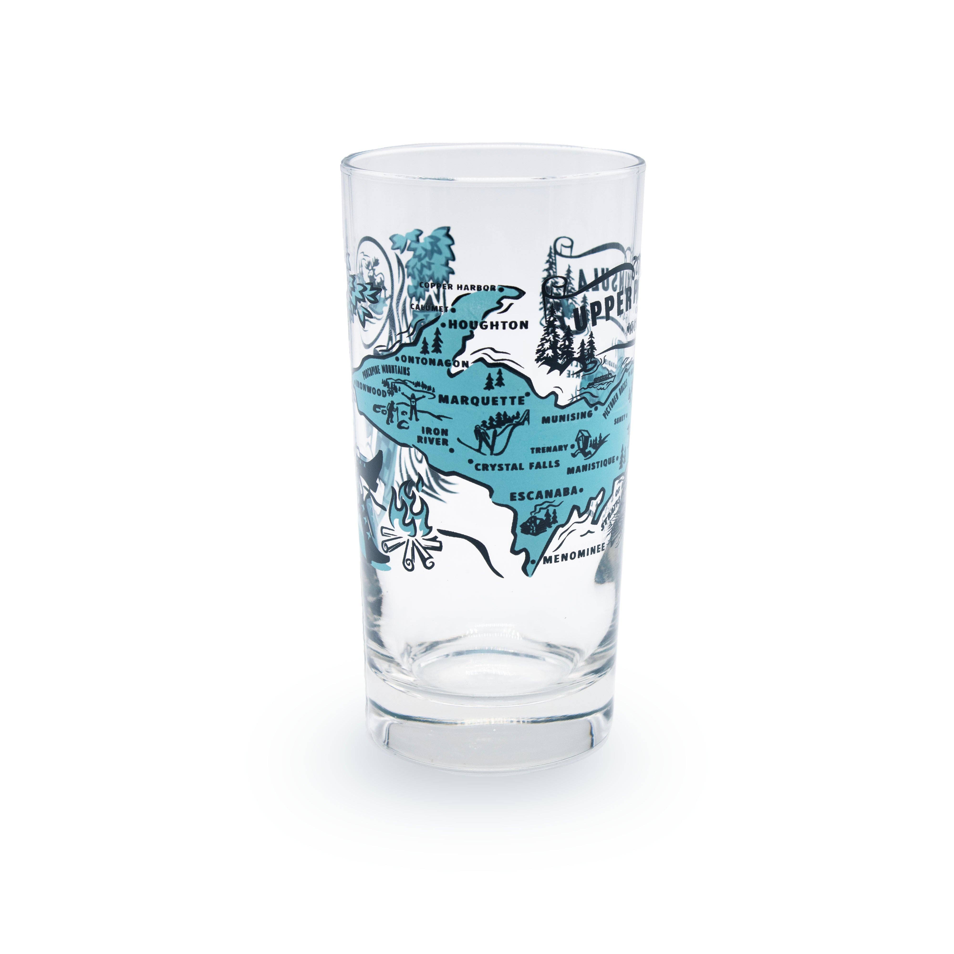 Peninsulas - Wholesale Drinking Glass/Cup - Upper Peninsula Glass1