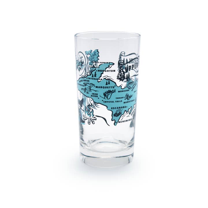 Peninsulas - Wholesale Drinking Glass/Cup - Upper Peninsula Glass1